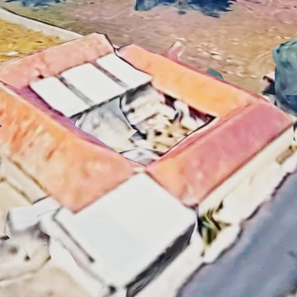 The courtyard from above